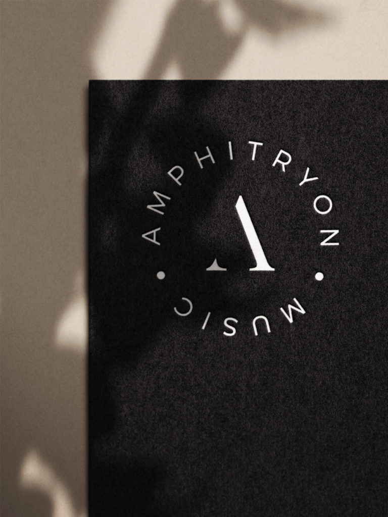Création du logo d'Amphitryon, producteur de musique électronique