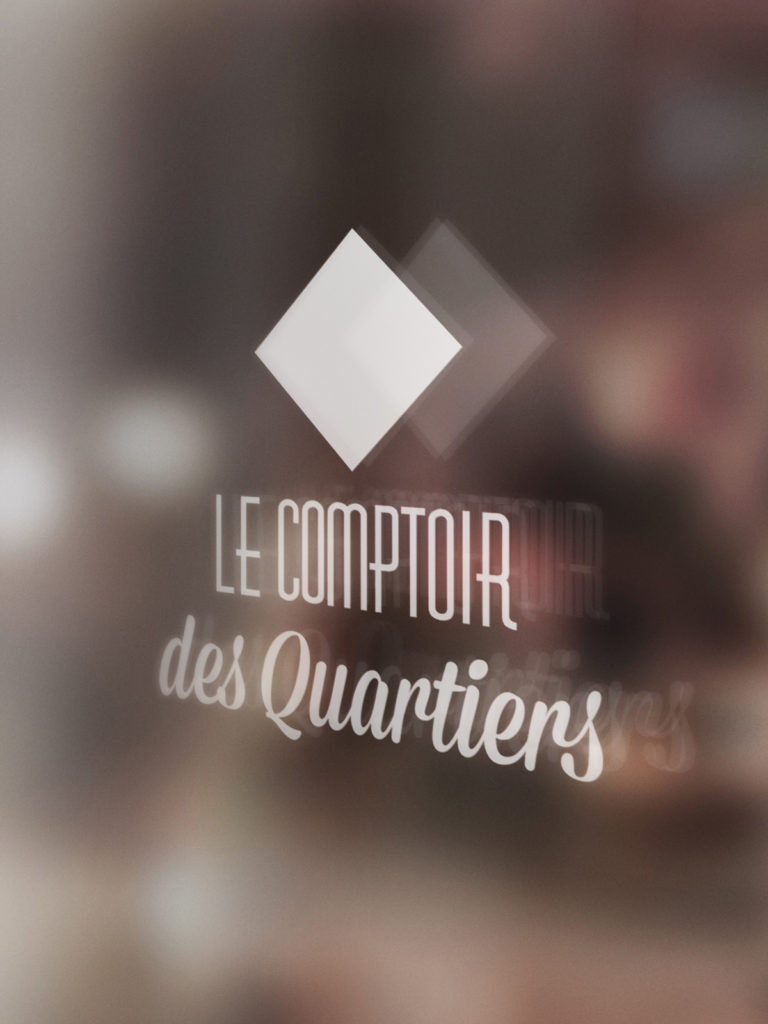 Création d'un logo pour la boutique de mode Le Comptoir des Quartiers