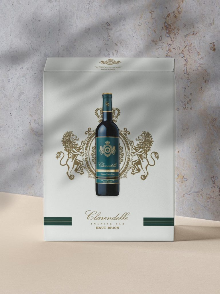 Création graphique d'un packaging pour un domaine viticole