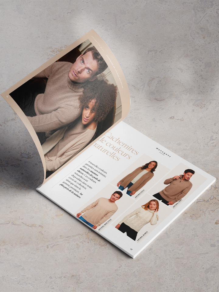 Création de brochures lookbook mode