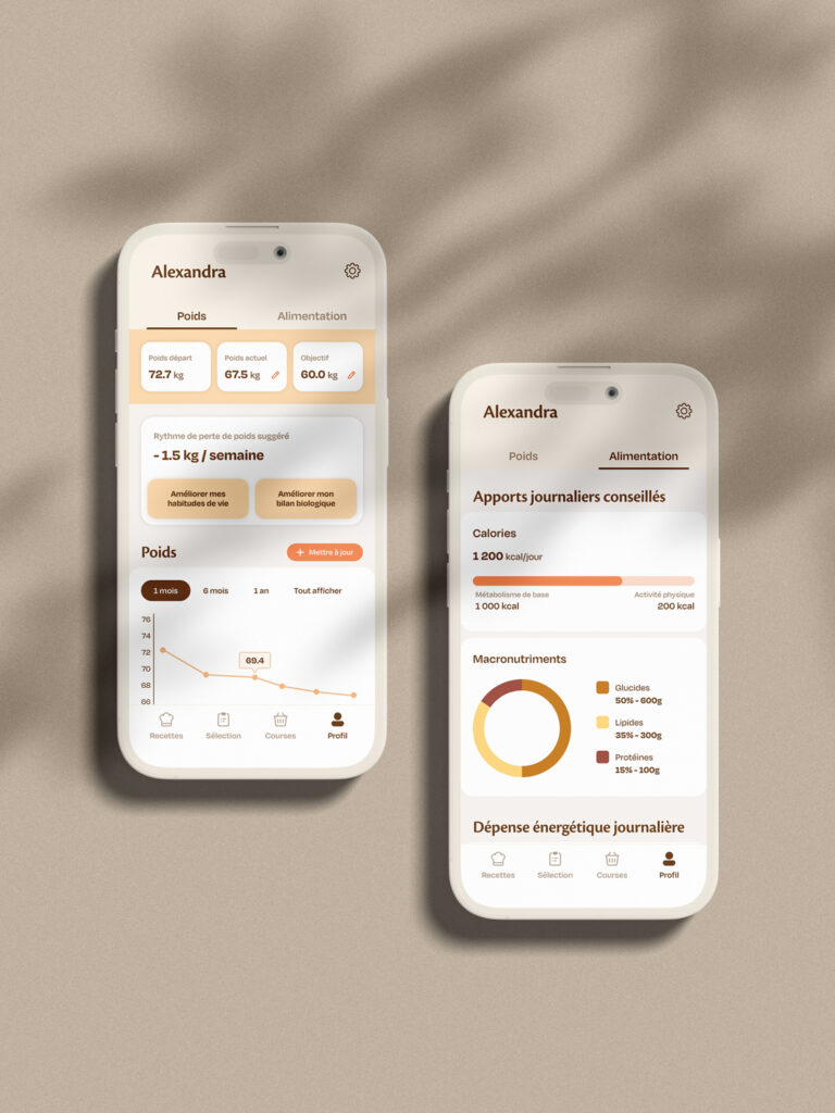 UX UI design application mobile